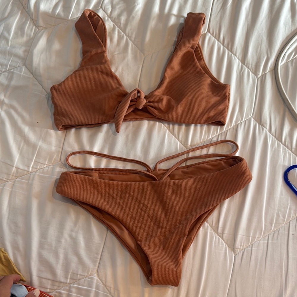 Zaful Brown Bikini Set